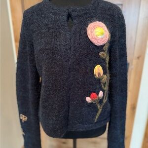 Anthropologie Moth brand navy sweater
